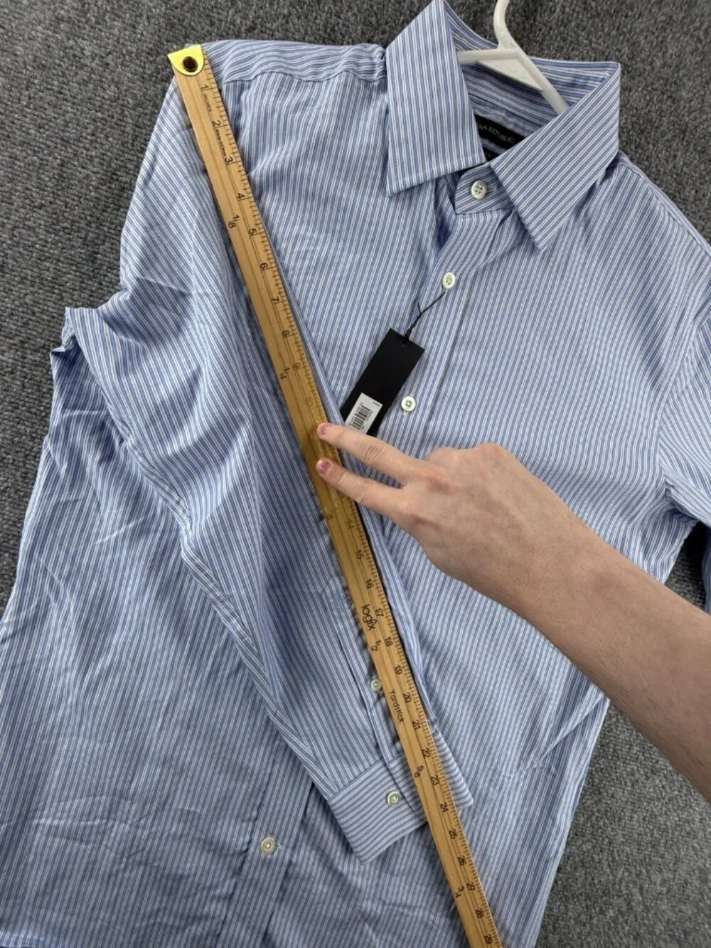 NWT Banana Republic Blue White Striped Small Slim Button Up Poplin $90 Cotton